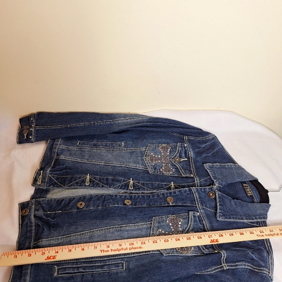Ethyl Vintage Denim Western core bling Jean jacket. - Picture 4 of 8